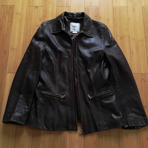 Marc Jackets & Blazers - Soft Leather Zipper Front Jacket
